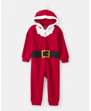 Mameluco Con Capucha Santa Ajuste Cómodo Navideño Carter's
