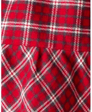 Falda De Algodón A Cuadros Navideña Carter's