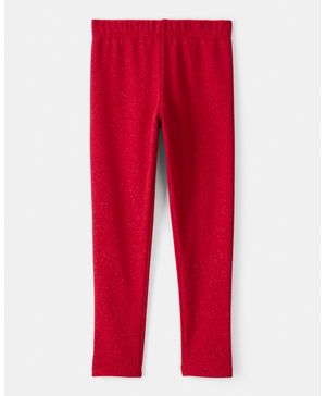 Leggings Elásticos Pull-On De Algodón Brillante Navideños Carter's