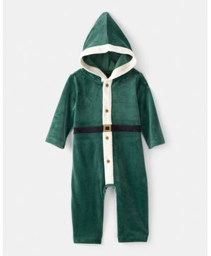 Mameluco Con Capucha De Elfo Navideño Carter's