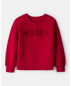 Sudadera "Merry" De Manga Larga Navideña Carter's
