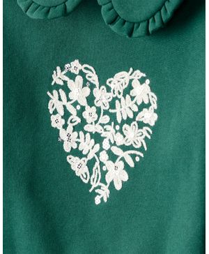 Sudadera Con Corazoncito De Manga Larga Navideña Carter's