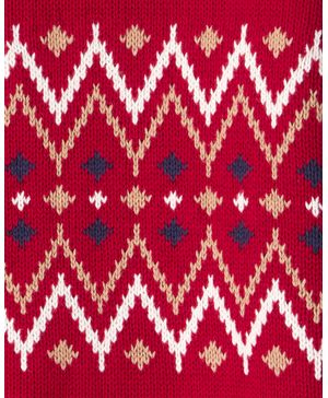 Suéter De  Algodón De Fair Isle Navideño Carter's
