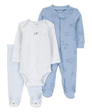 Conjunto de 3 piezas con cachorritos Carter's