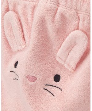 Conjunto de 3 piezas con cárdigan en rosa con conejitos Carter's