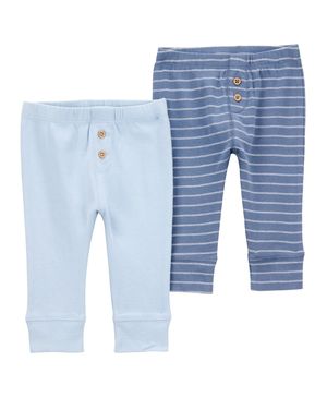 Paquete de 2 pantalones pull-on en azul Carter's