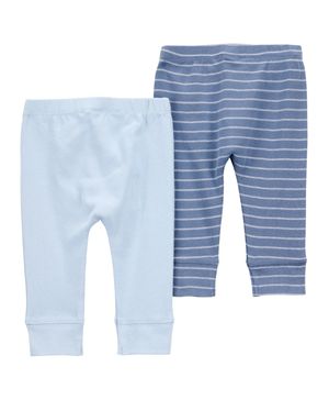 Paquete de 2 pantalones pull-on en azul Carter's