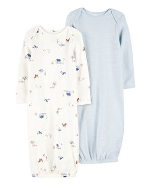 Paquete de 2 sacos de dormir en azul y blanco Carter's