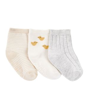Calcetines tobilleros con pollitos Carter's