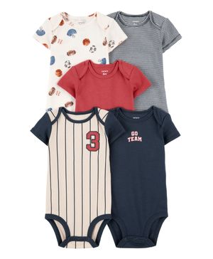 Paquete de 5 pañaleros de Béisbol Carter's
