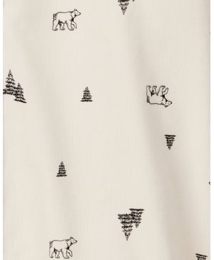 Camisa De Pana Navideña De Manga Larga Y Botones Carter's