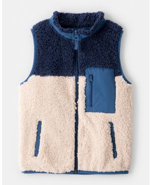 Chaleco Sherpa En Azul Carter's