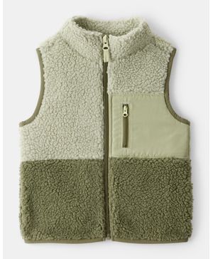 Chaleco Sherpa En Verde Carter's