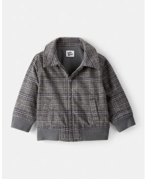 Chamarra De Moda A Cuadros Con Cierre Navideño Oshkosh B'Gosh