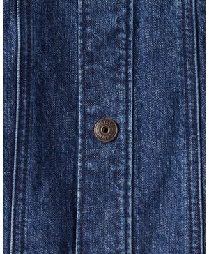 Chamarra De Moda De Mezclilla Con Capucha Y Manga Larga Oshkosh B'Gosh