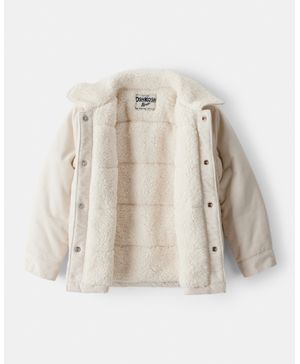 Chamarra De Moda De Pana De Manga Larga En Blanco Oshkosh B'Gosh
