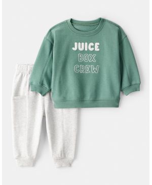 Conjunto De 2 Piezas Con Playera "Juice Box Crew" Y Pantalón Carter's