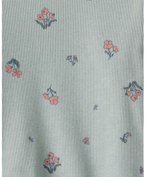 Conjunto De 2 Piezas Con Playera Floral De Manga Larga Carter's