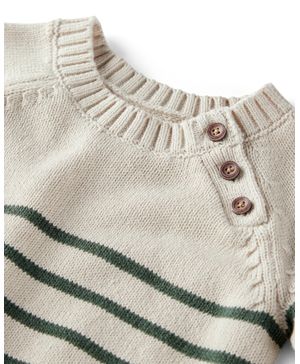 Conjunto De 2 Piezas Tejidas Con Suéter De Algodón A Rayas Carter's Little Planet