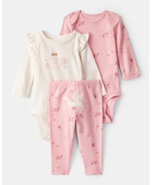 Conjunto De 3 Piezas Con Pañalero De Unicornios Y Estrellas Carter's