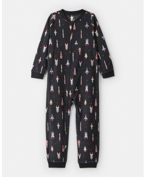 Mameluco Tela De Cohetes De Manga Larga Y Ajuste Holgado Carter's