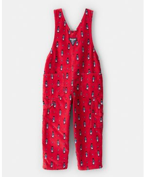 Overoles De Pana Con Estampado De Cascanueces En Rojo Oshkosh B'Gosh