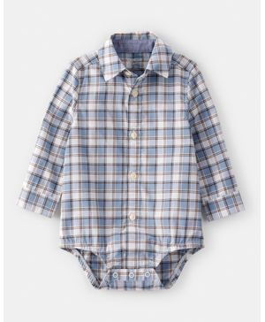 Pañalero De Moda A Cuadros De Manga Larga Oshkosh B'Gosh