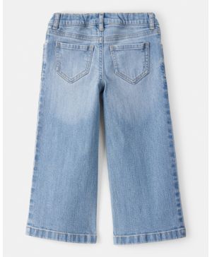 Pantalón De Mezclilla De Pierna Ancha En Azul Oshkosh B'Gosh