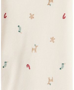 Pijama De 2 Piezas De Algodón Navideña De Manga Larga Carter's