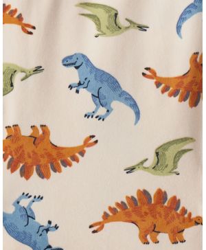 Pijama De 2 Piezas De Velour De Dinosaurios De Manga Larga Carter's