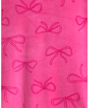 Pijama De 2 Piezas De Velour De Moñitos De Manga Larga Carter's