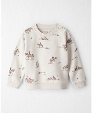 Sudadera De Algodón Con Cuello Redondo Carter's Little Planet