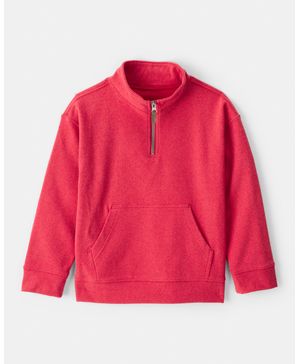 Sudadera De Manga Larga Con Cierre Corto Navideña Carter's