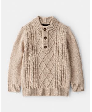 Suéter De Manga Larga De Tejido Trenzado Navideño Oshkosh B'Gosh