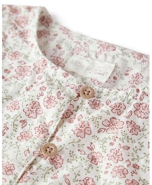 Vestido De Manga Larga Floral Carter's Little Planet