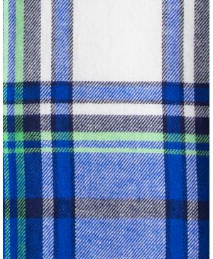 Chamarra De Moda Con Forro De Sherpa A Cuadros En Azul Carter's