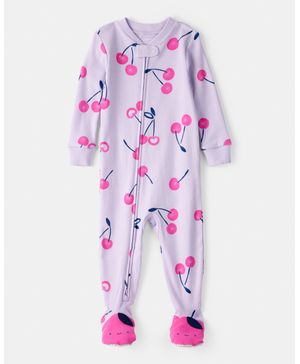 Mameluco 100% Algodón Con Cierre Bidireccional De Cerezas Carter's