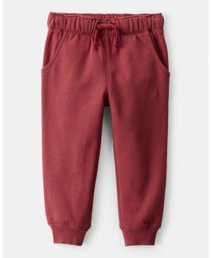 Pants De Tela Polar Daydream En Rojo Carter's