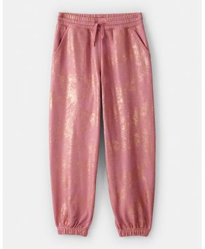 Pants De Tela Polar Daydream Metálica Con Cordón Ajustable Oshkosh B'Gosh