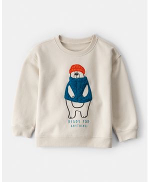 Sudadera Cuello Redondo De Tela Polar Daydream Con Oso Carter's
