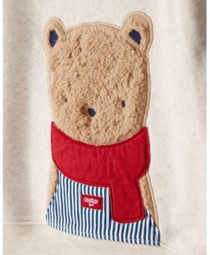 Sudadera De Cuello Redondo Polar Y Manga Larga Con Oso Oshkosh B'Gosh