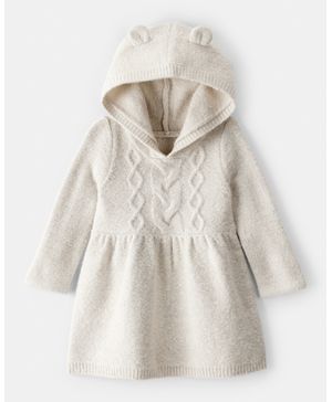 Vestido Suéter Con Capucha Y Manga Larga Navideños Oshkosh B'Gosh