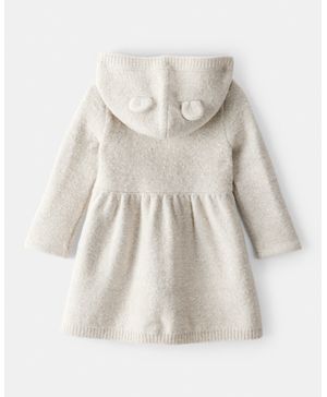 Vestido Suéter Con Capucha Y Manga Larga Navideños Oshkosh B'Gosh