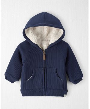 Chamarra Con Capucha De Punto Gofrado Con Algodón Orgánico Carter's Little Planet