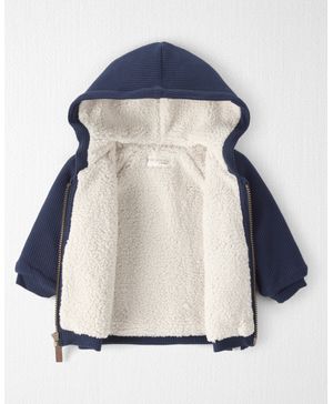 Chamarra Con Capucha De Punto Gofrado Con Algodón Orgánico Carter's Little Planet