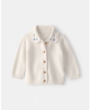 Cárdigan De Botones Floral Marfil Oshkosh B'Gosh