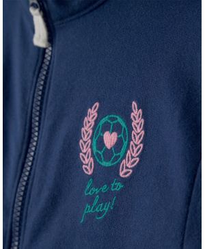 Chamarra Varsity De Felpa Francesa De Cierre Azul Carter's