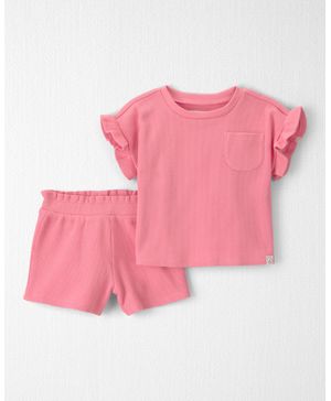 Conjunto De 2 Piezas De Playera Y Short De Algodón Orgánico Carter's Little Planet