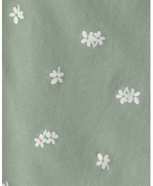 Conjunto De 2 Piezas De Playera Y Short Floral Verde Carter's