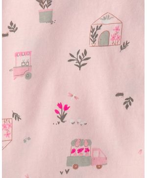 Conjunto De Playera Y Short Con Camiones De Flores Carter's